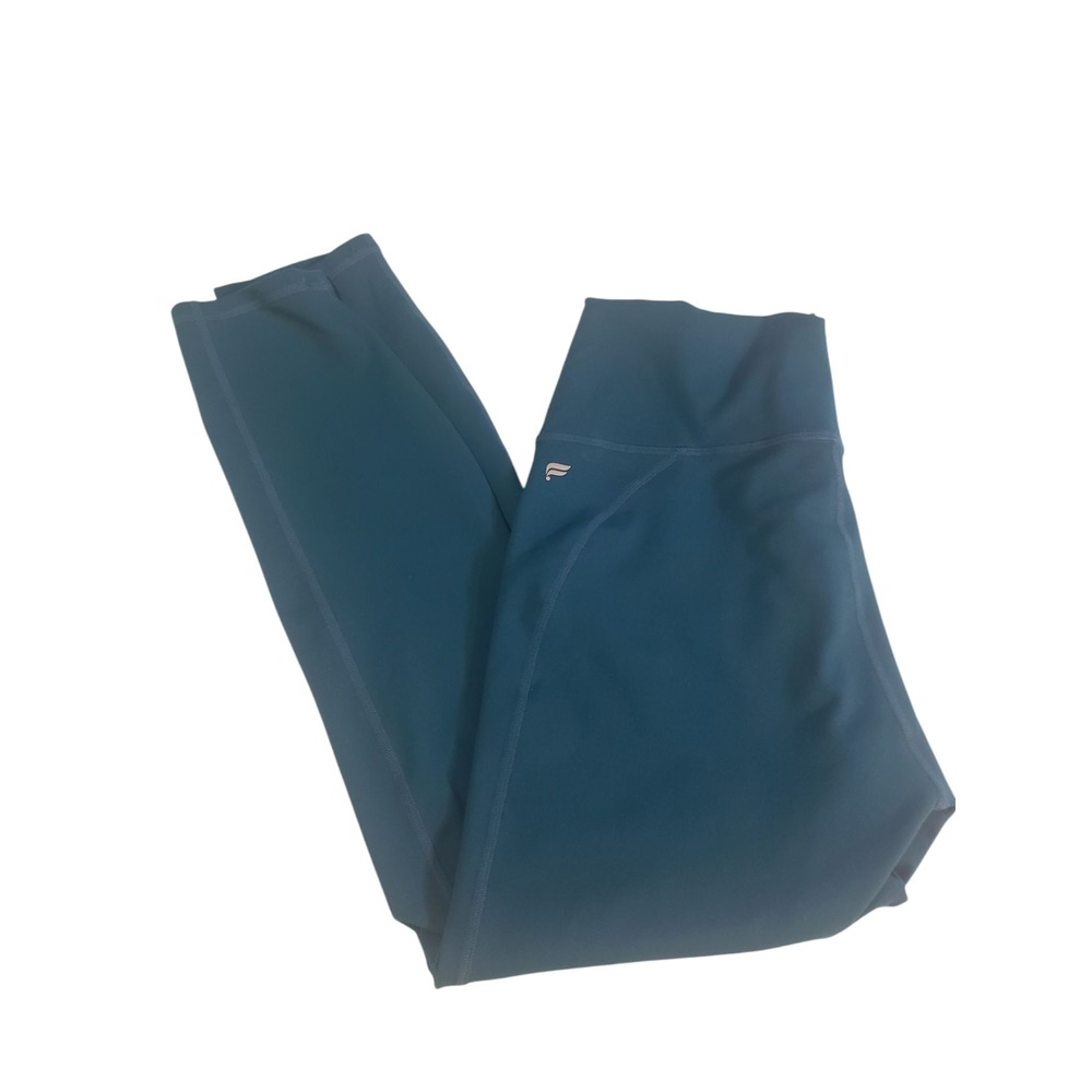 Powerhold By Fabletics Cropped Leggings Womens 30 Blue Mid Rise Yoga Gym Stretch
